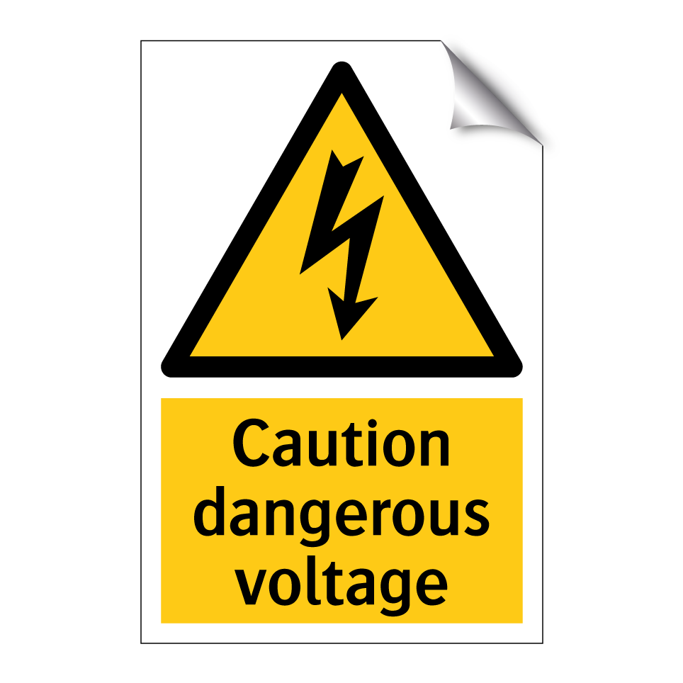 Caution dangerous voltage