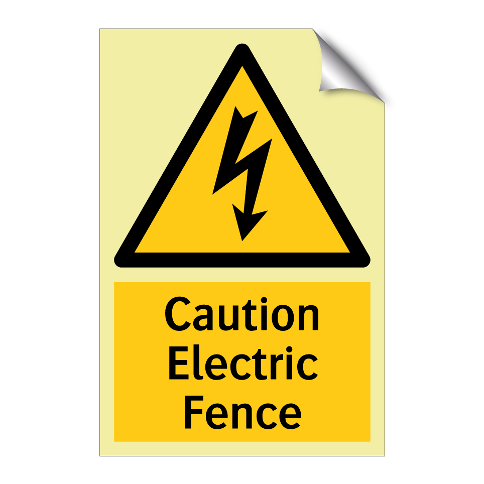 Caution Electric Fence
