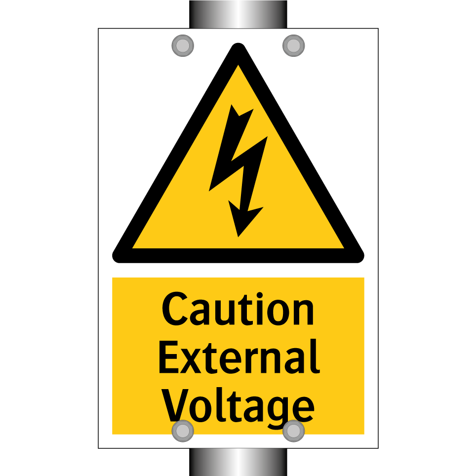 Caution External Voltage