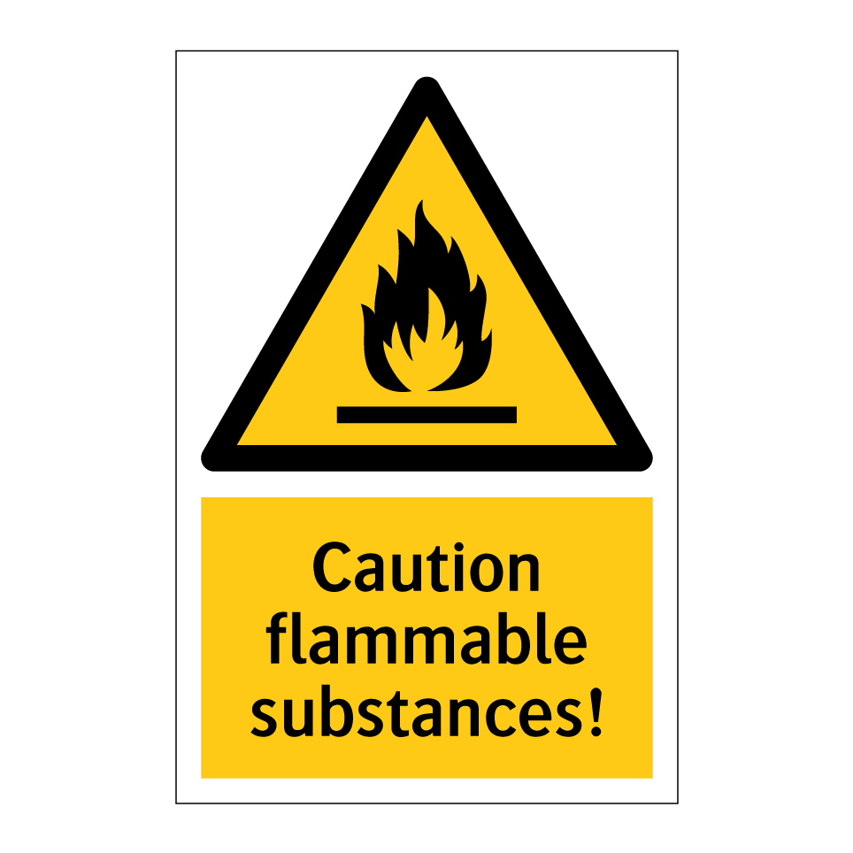Caution flammable substances!