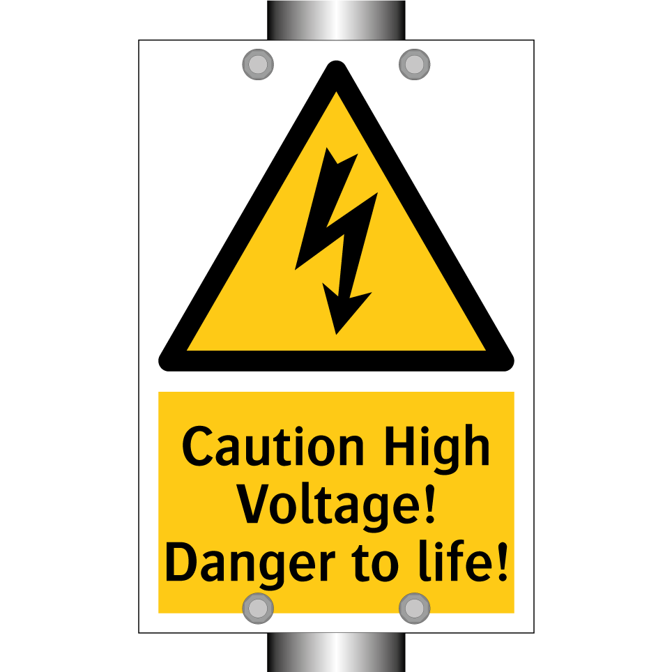 Caution High Voltage! Danger to life!