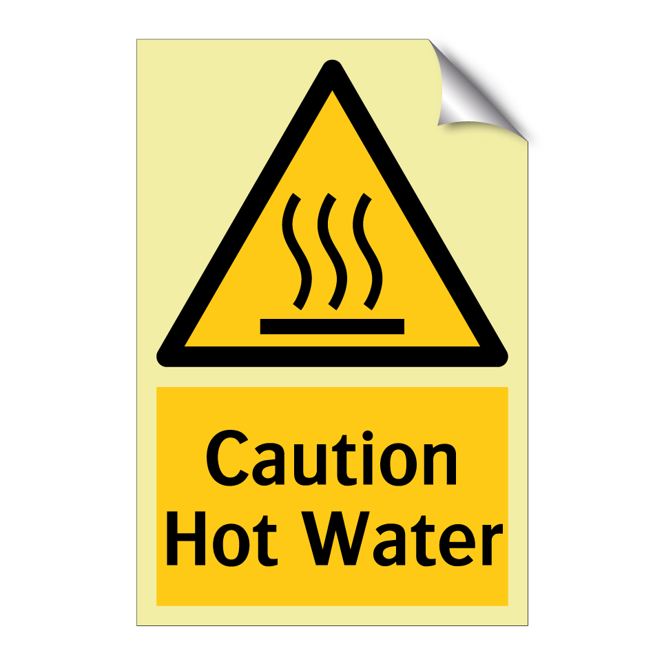 Caution Hot Water