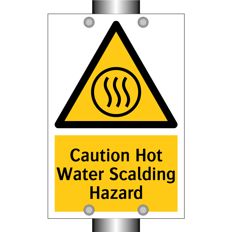 Caution Hot Water Scalding Hazard