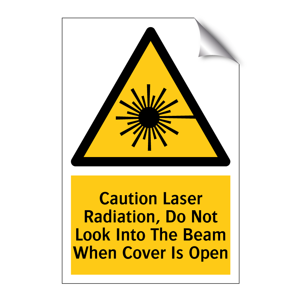 Caution Laser Radiation, Do Not Look Into The Beam When Cover Is Open