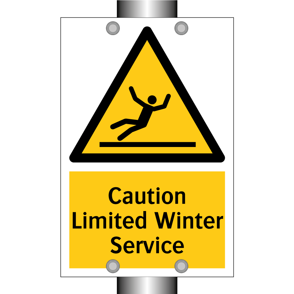 Caution Limited Winter Service