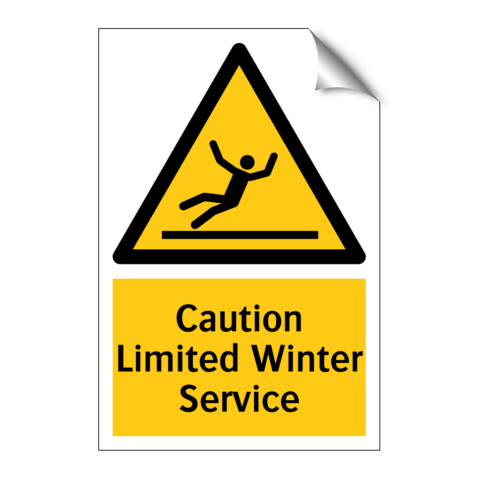 Caution Limited Winter Service