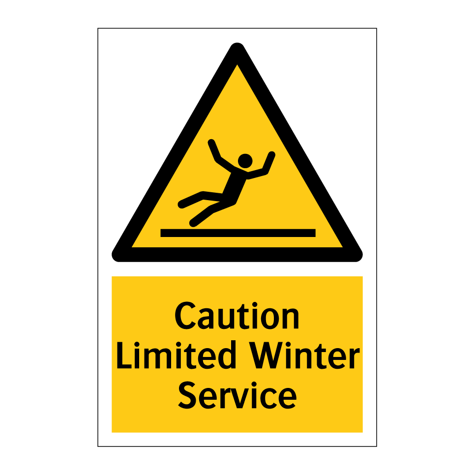 Caution Limited Winter Service