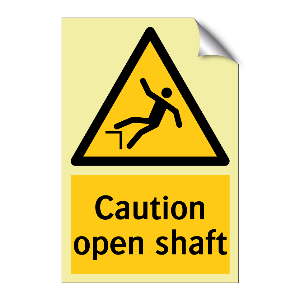 Caution open shaft
