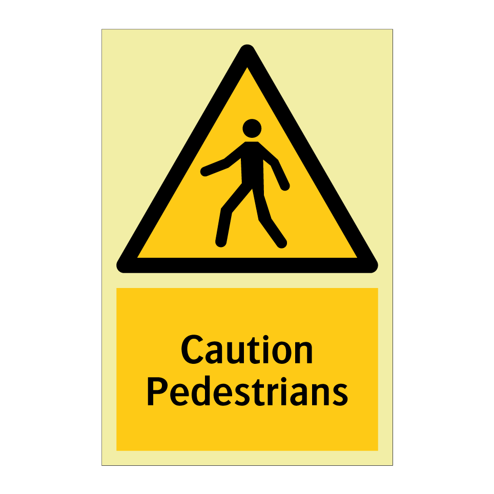 Caution Pedestrians
