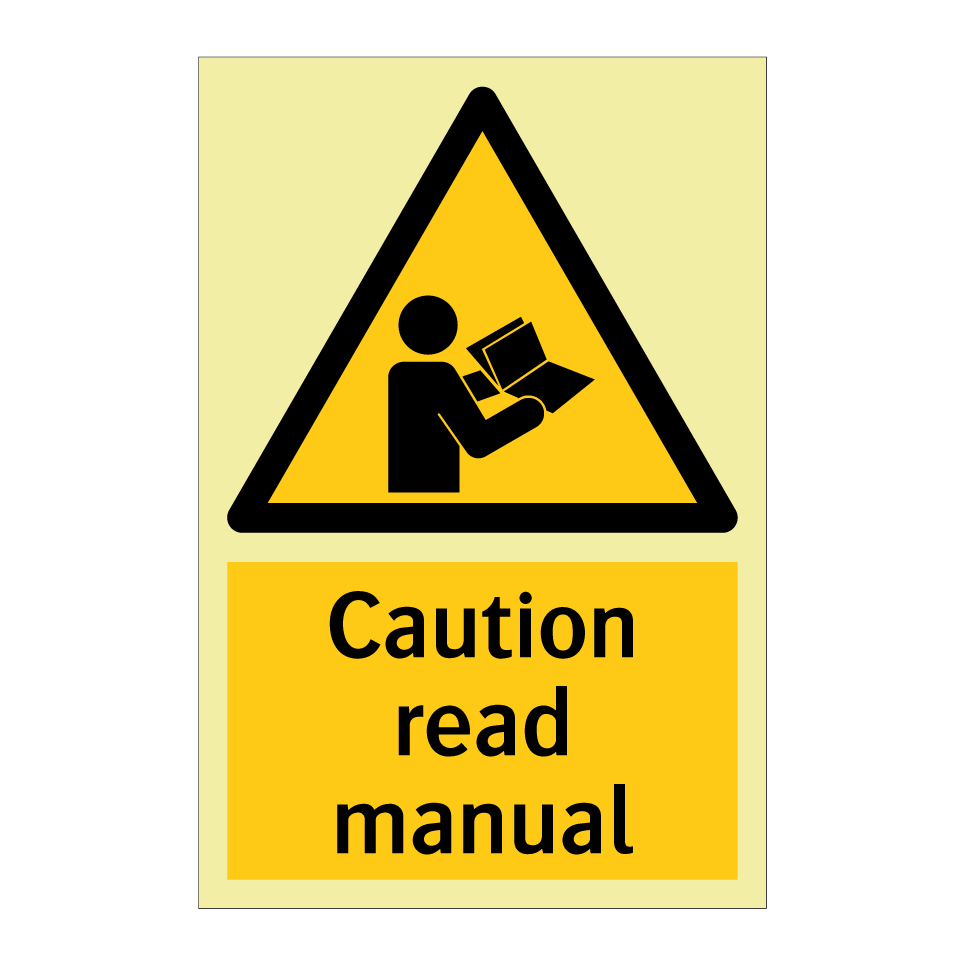 Caution read manual