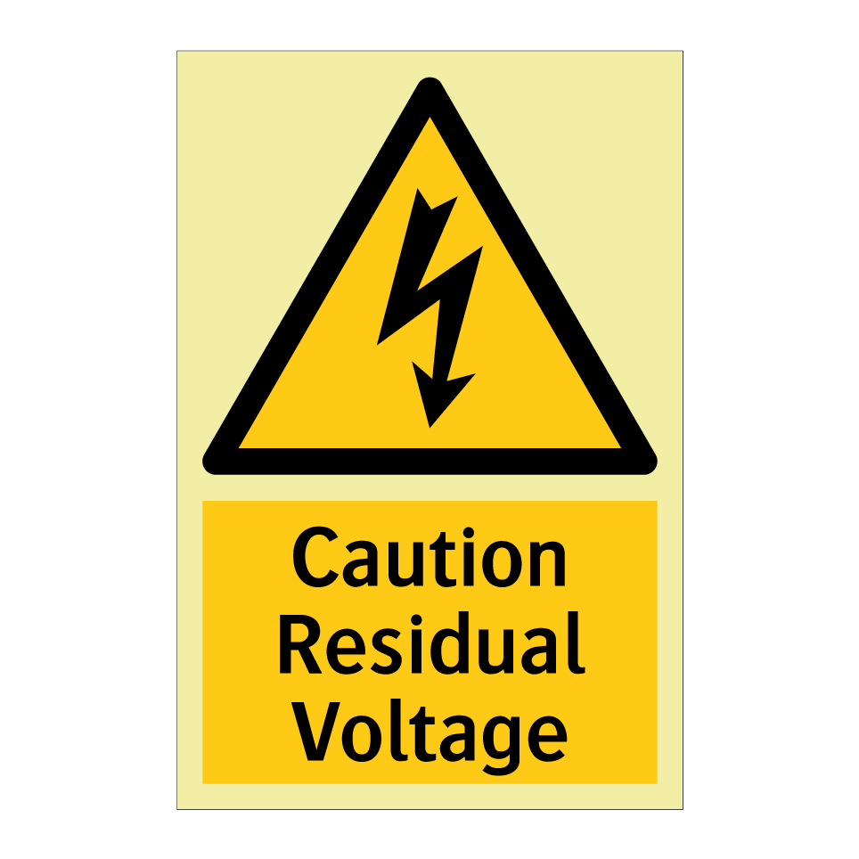 Caution Residual Voltage