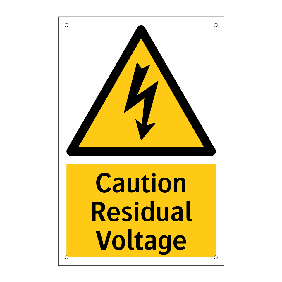 Caution Residual Voltage