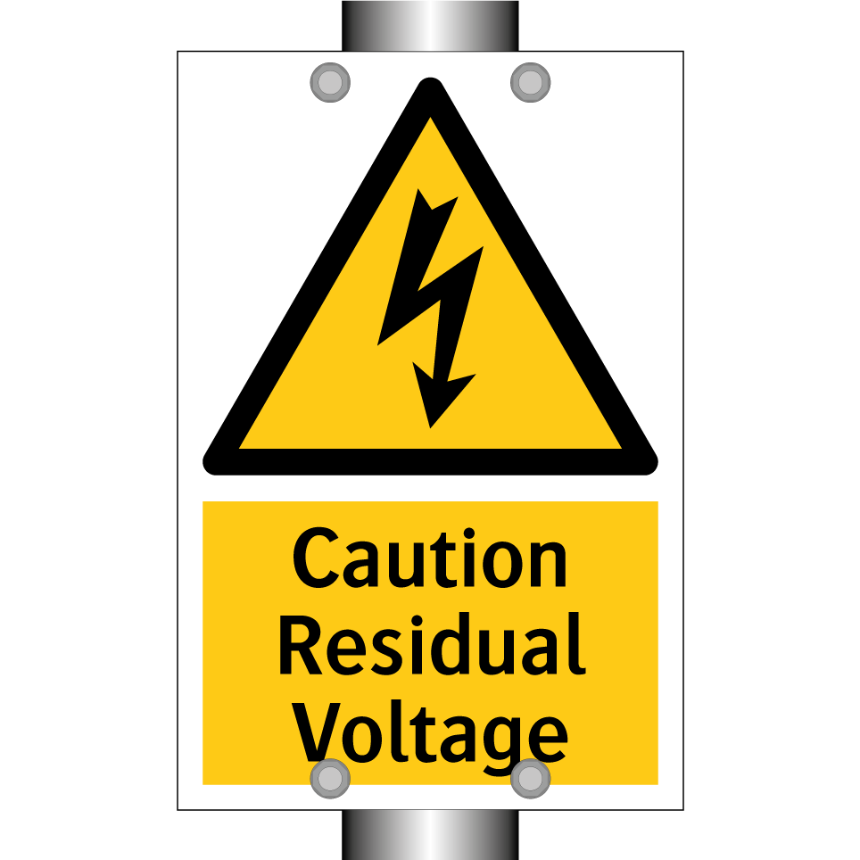 Caution Residual Voltage