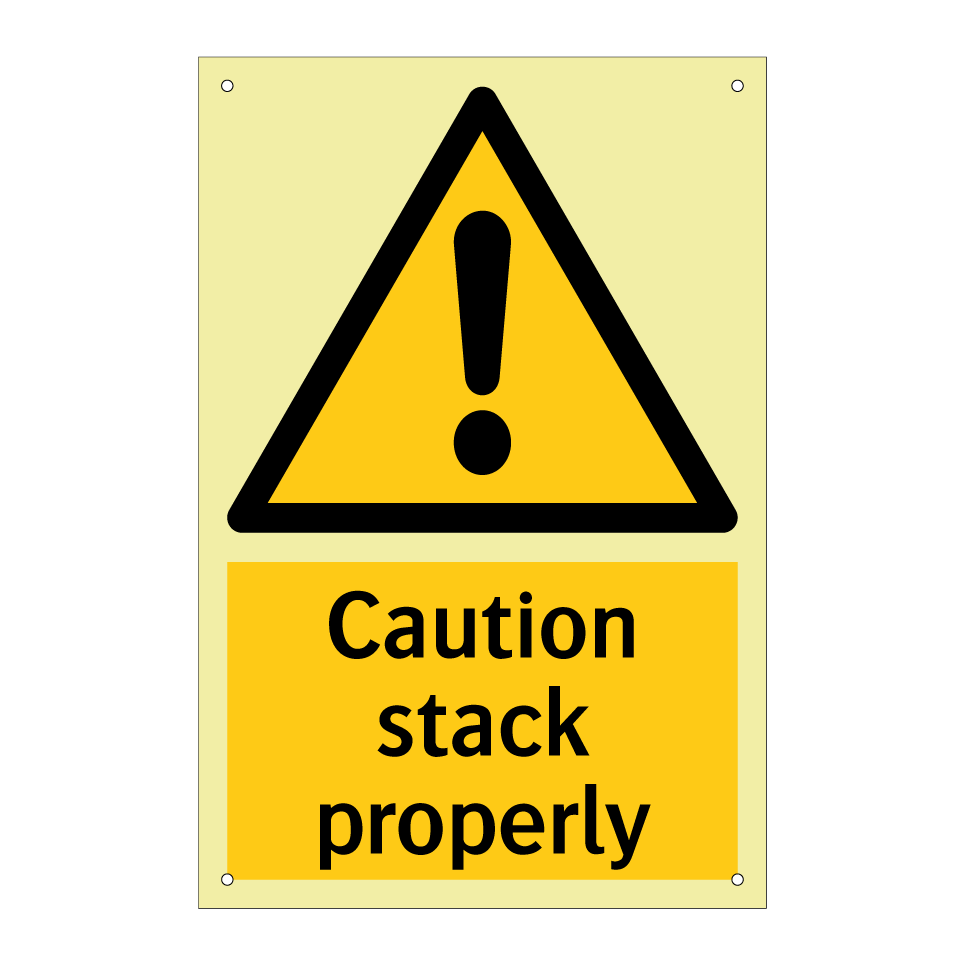 Caution stack properly