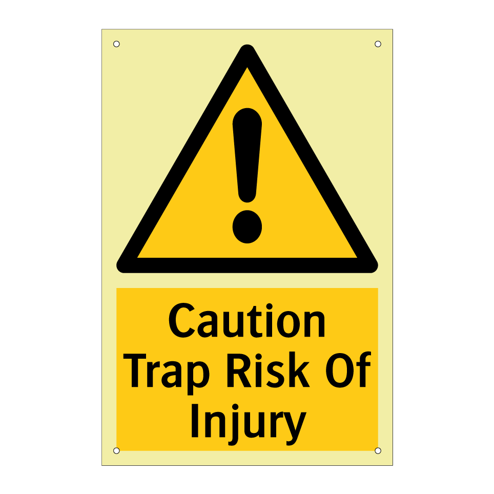Caution Trap Risk Of Injury