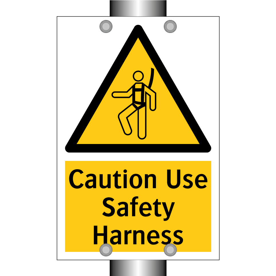 Caution Use Safety Harness