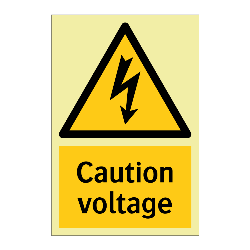 Caution voltage