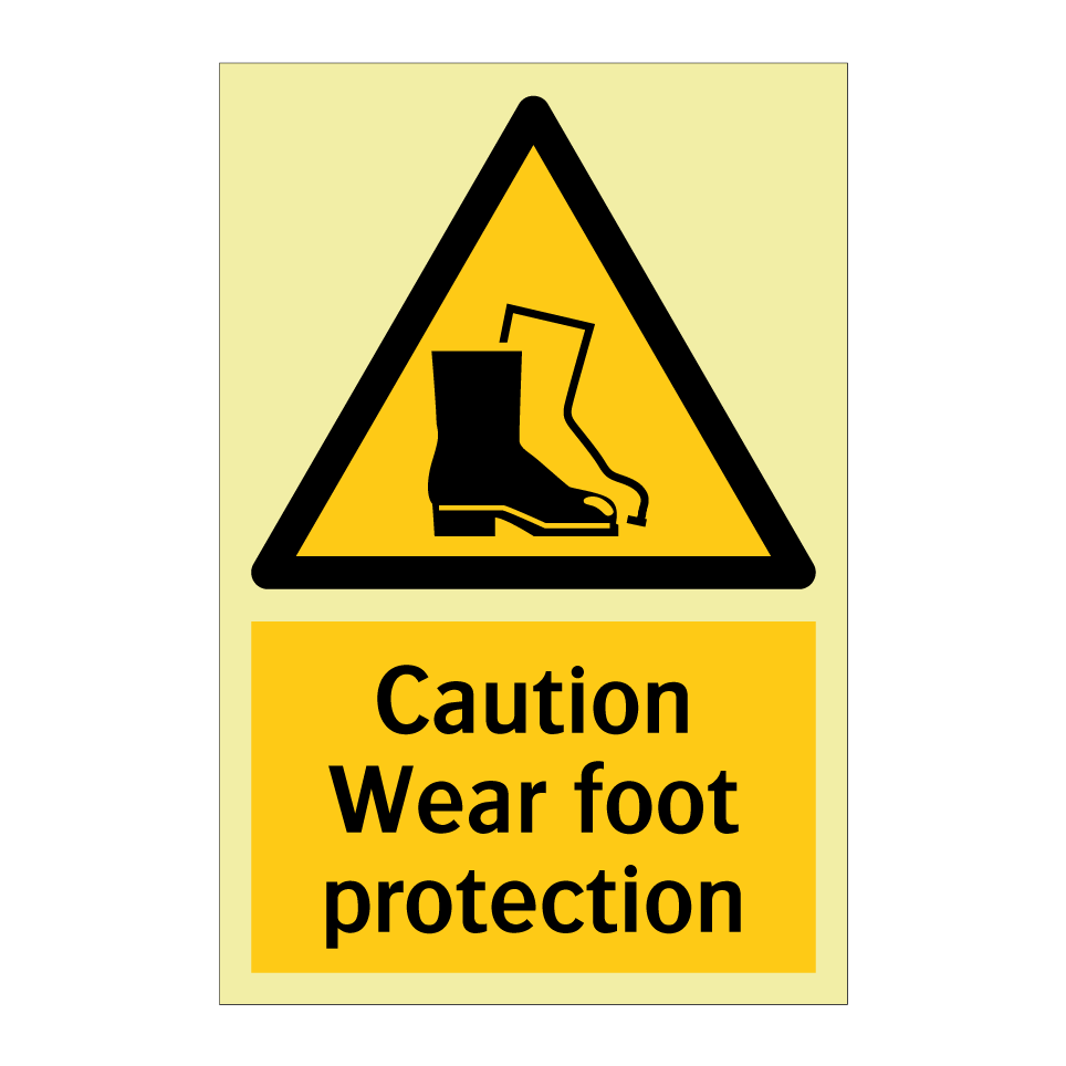 Caution Wear foot protection