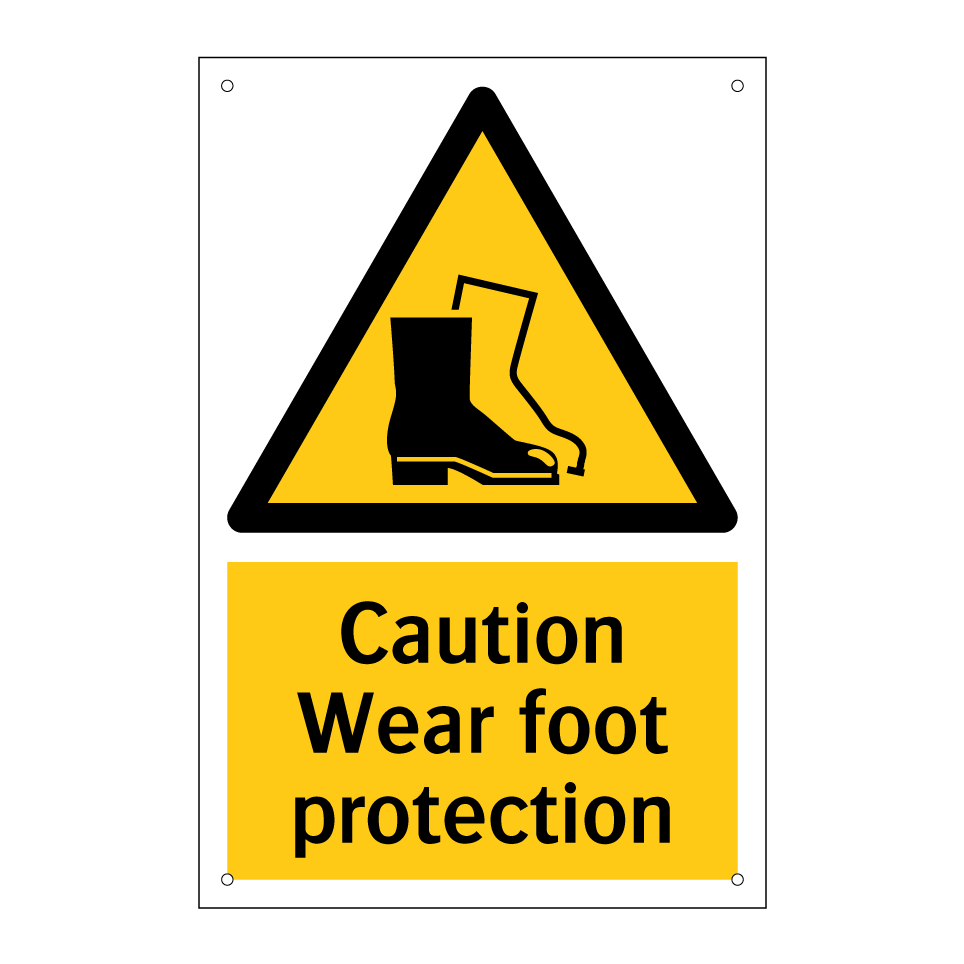 Caution Wear foot protection