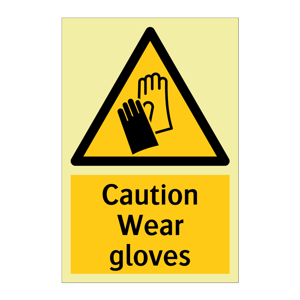 Caution Wear gloves