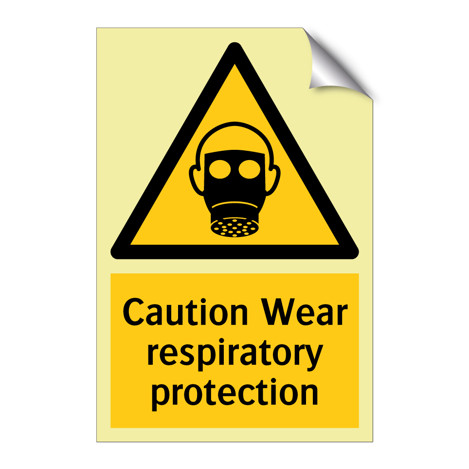 Caution Wear respiratory protection
