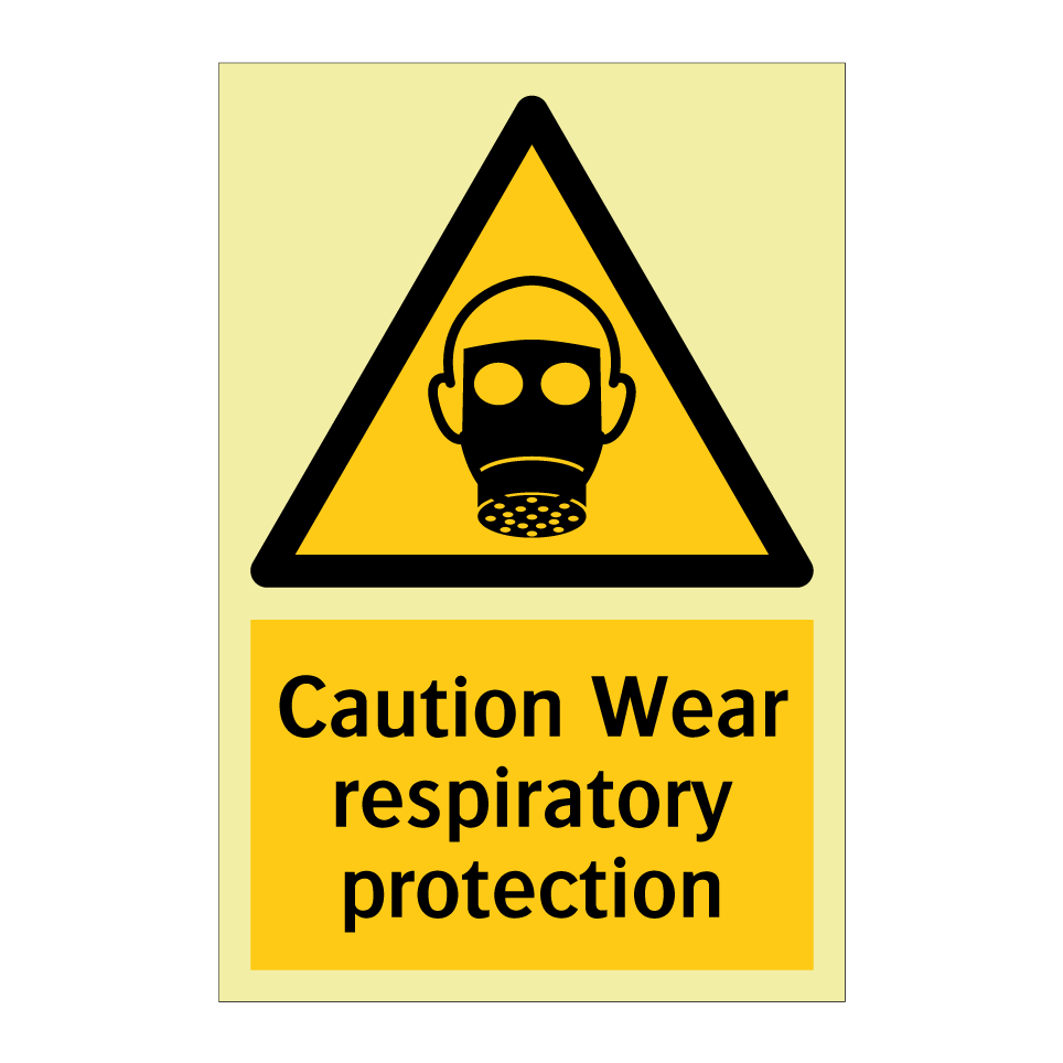 Caution Wear respiratory protection