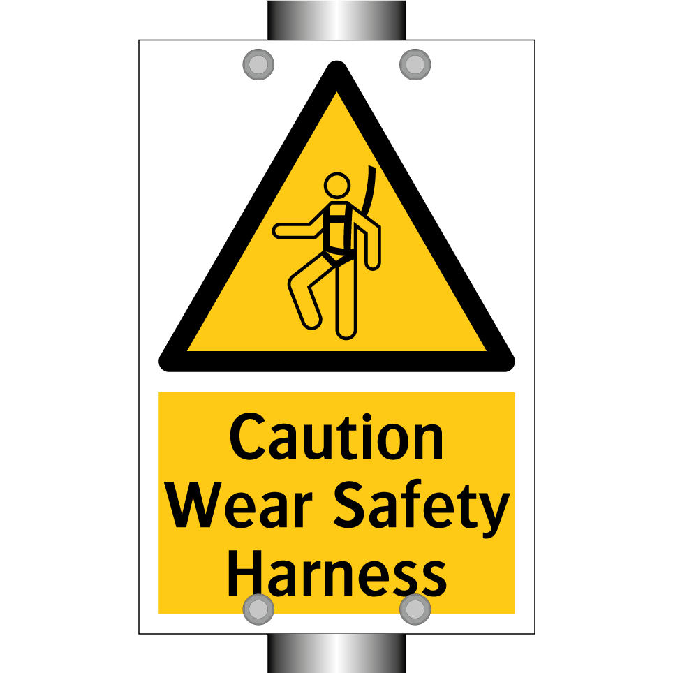Caution Wear Safety Harness