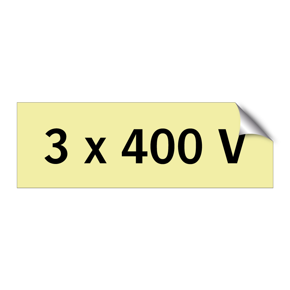 3 x 400 V