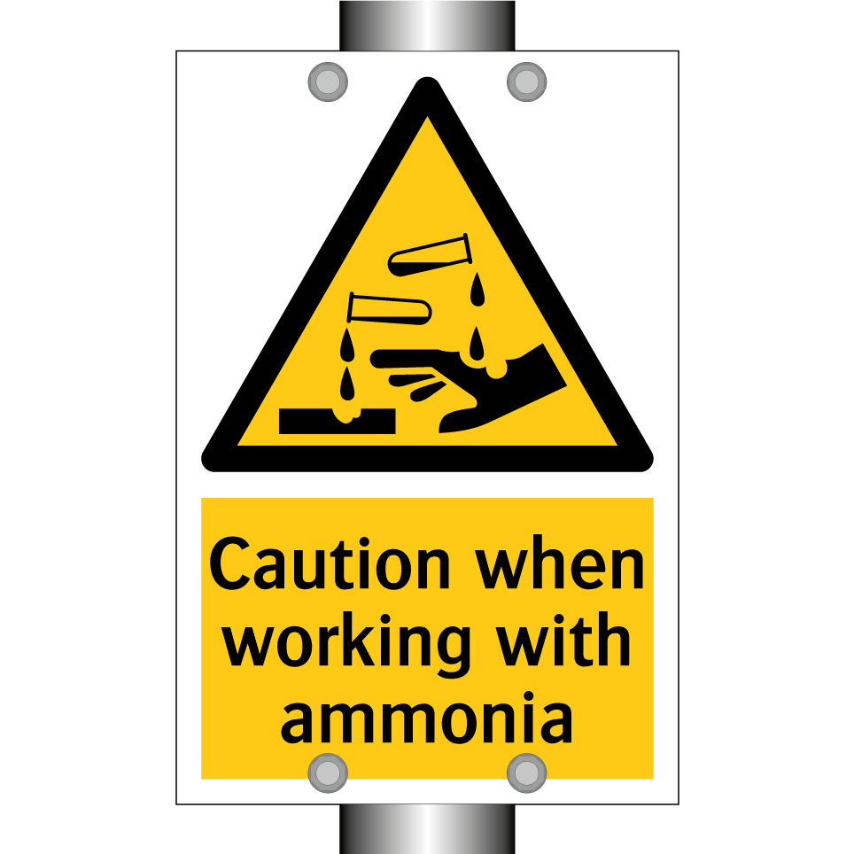 Caution when working with ammonia
