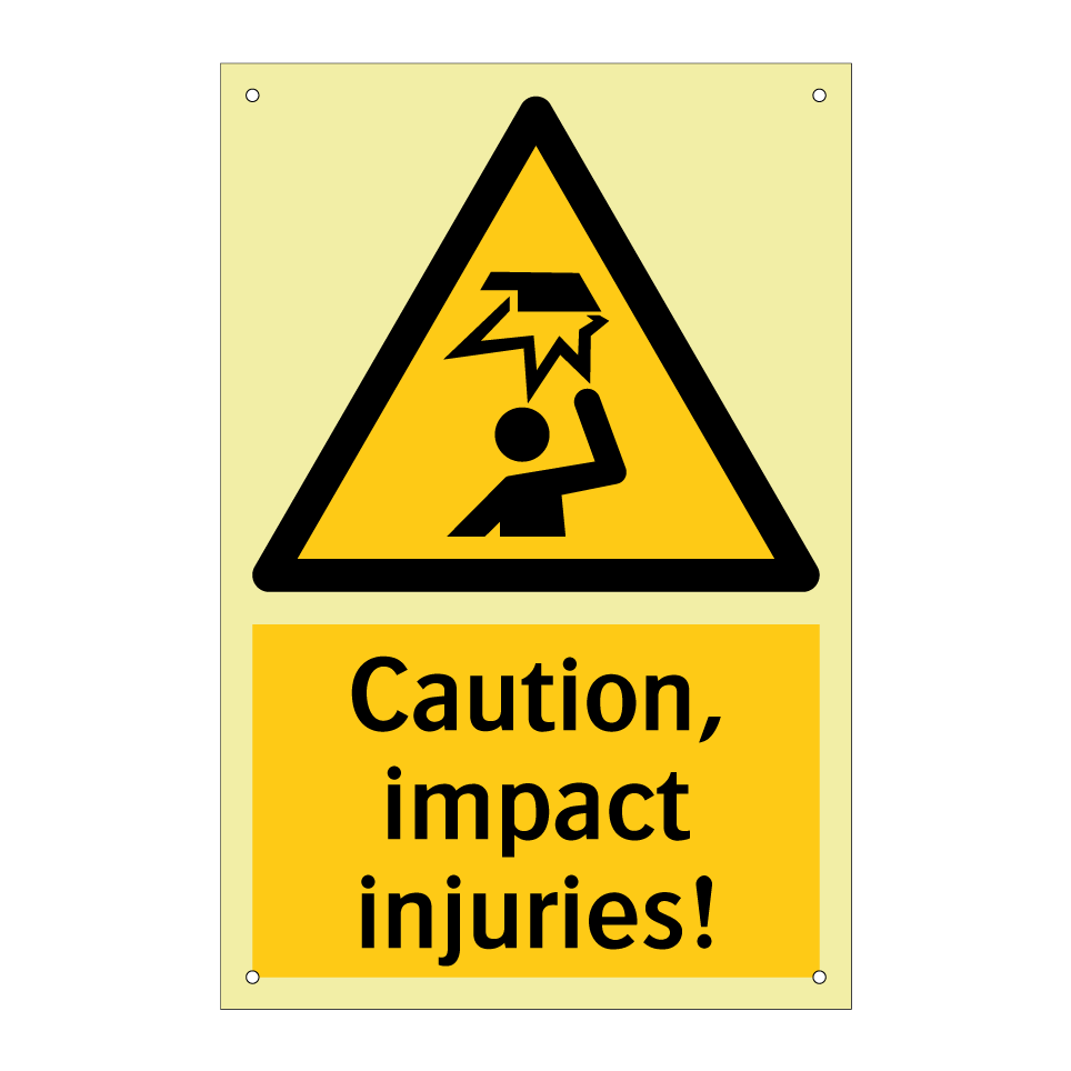 Caution, impact injuries!