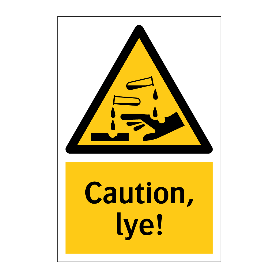 Caution, lye!