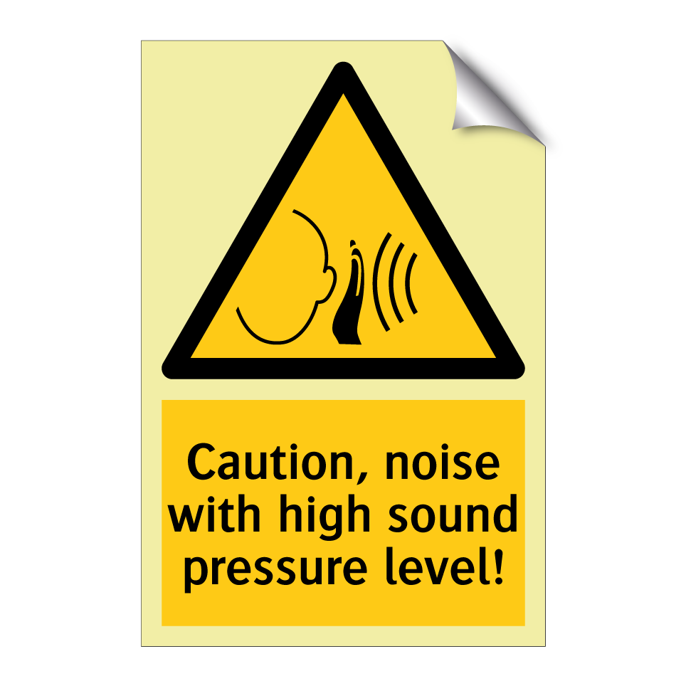 Caution, noise with high sound pressure level!