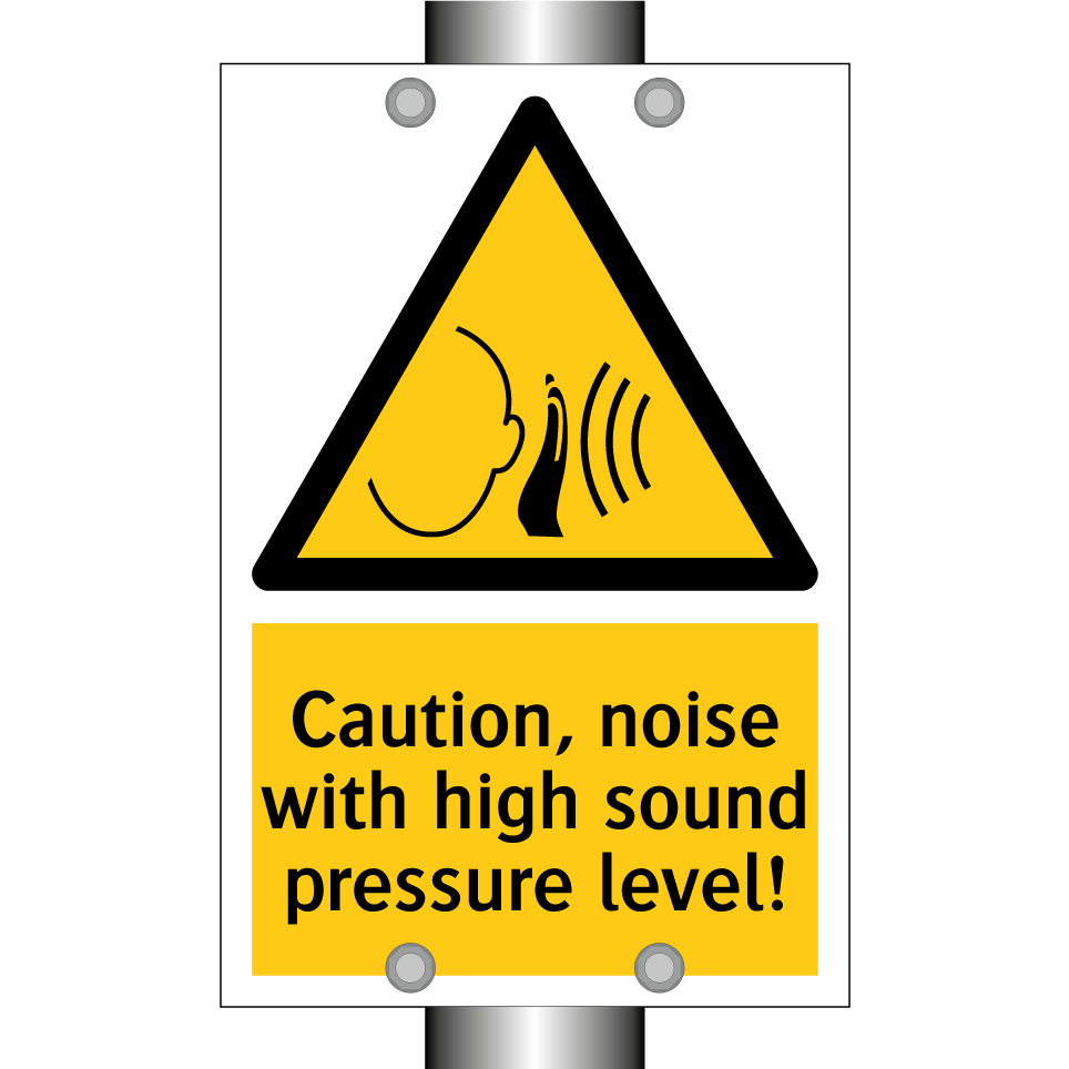 Caution, noise with high sound pressure level!