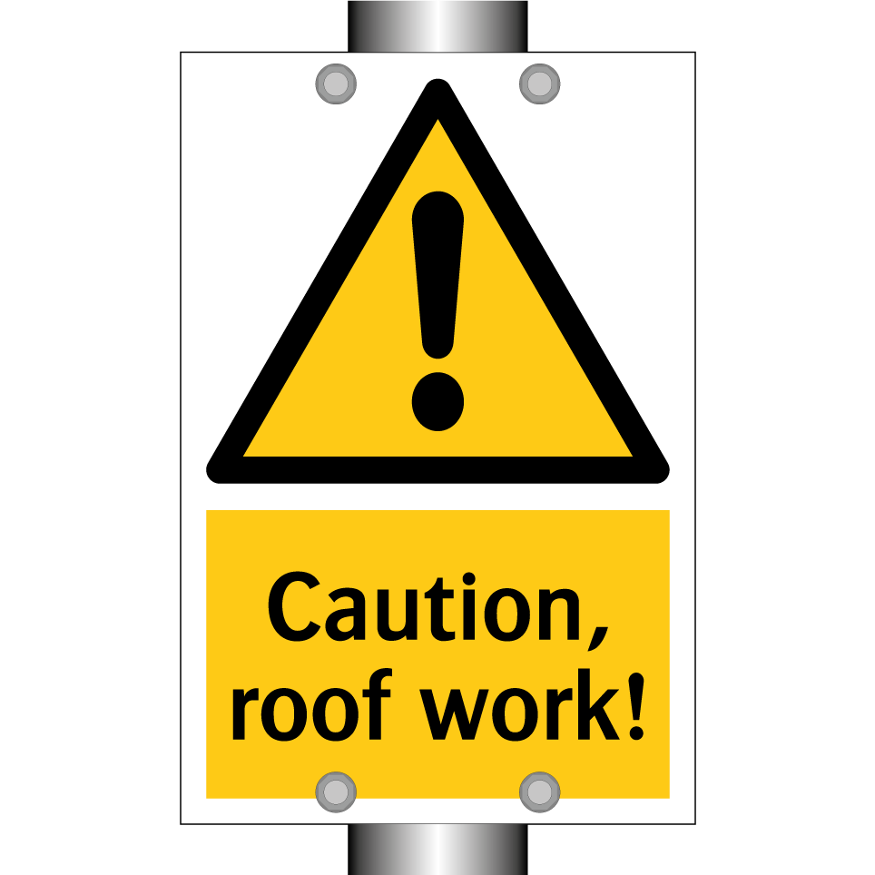 Caution, roof work!