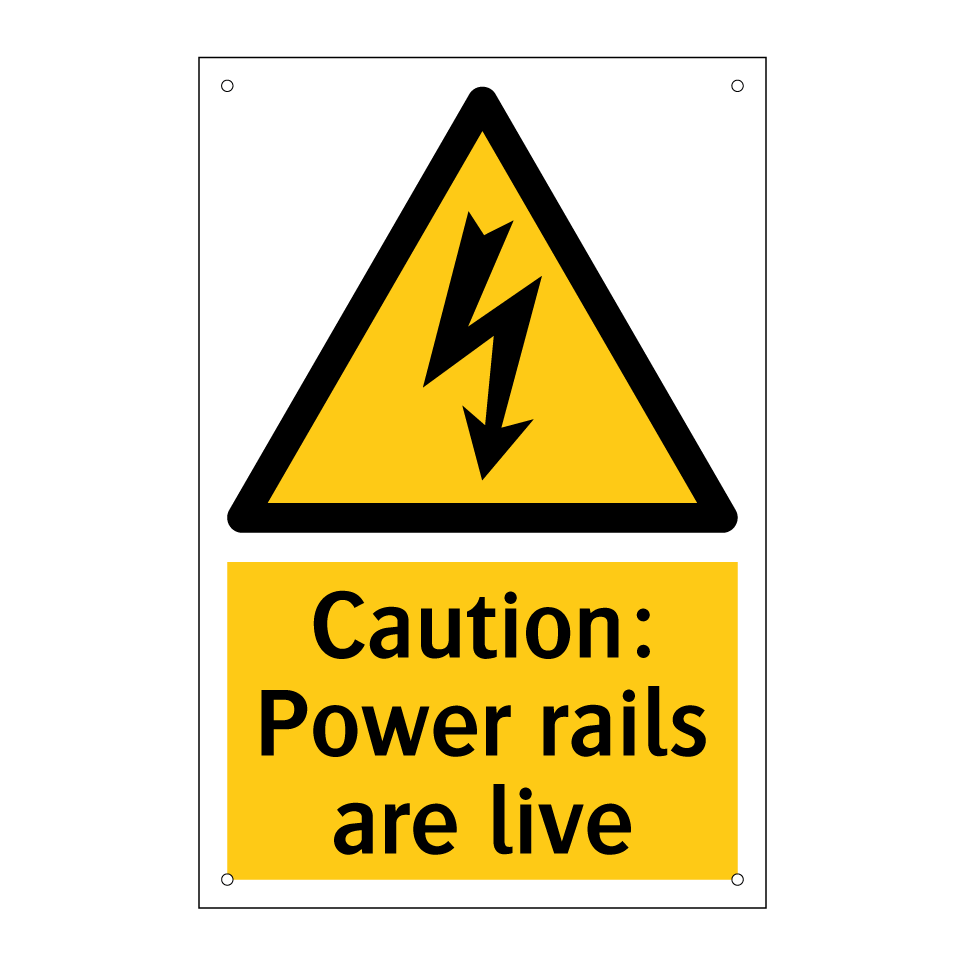 Caution: Power rails are live