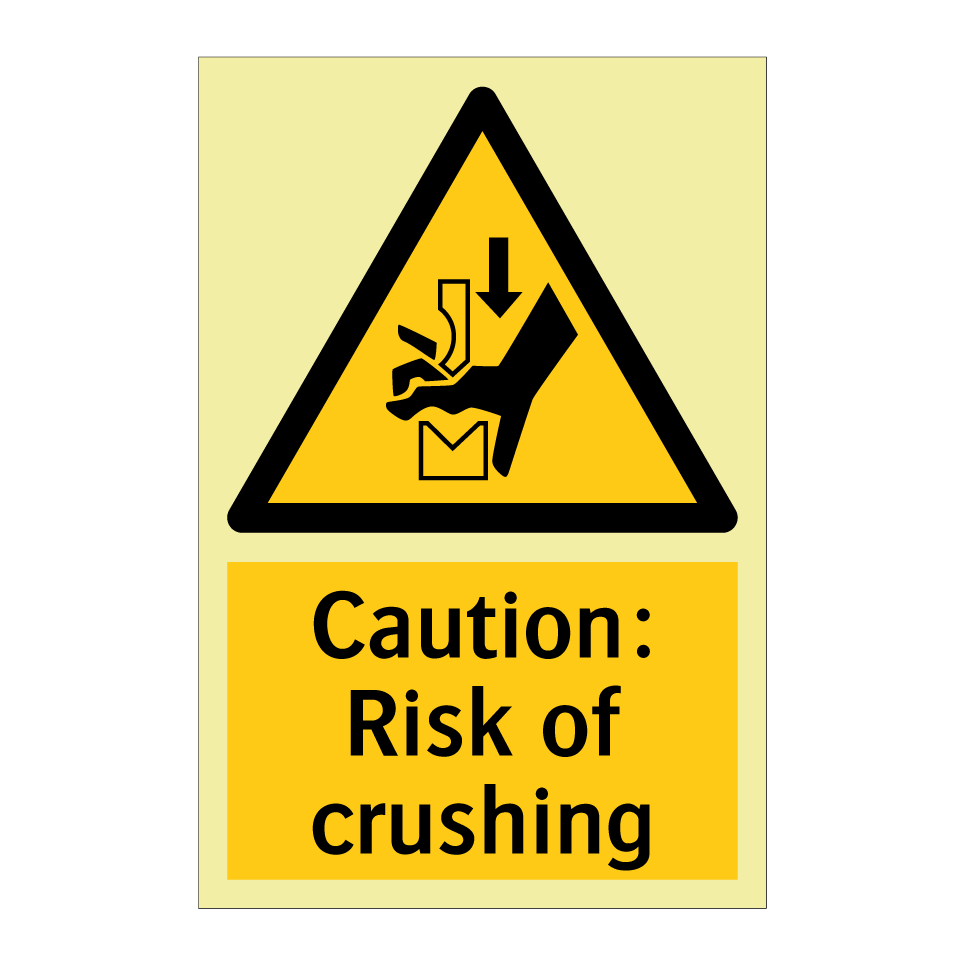 Caution: Risk of crushing