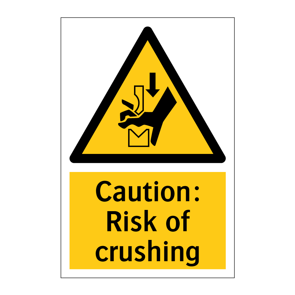 Caution: Risk of crushing