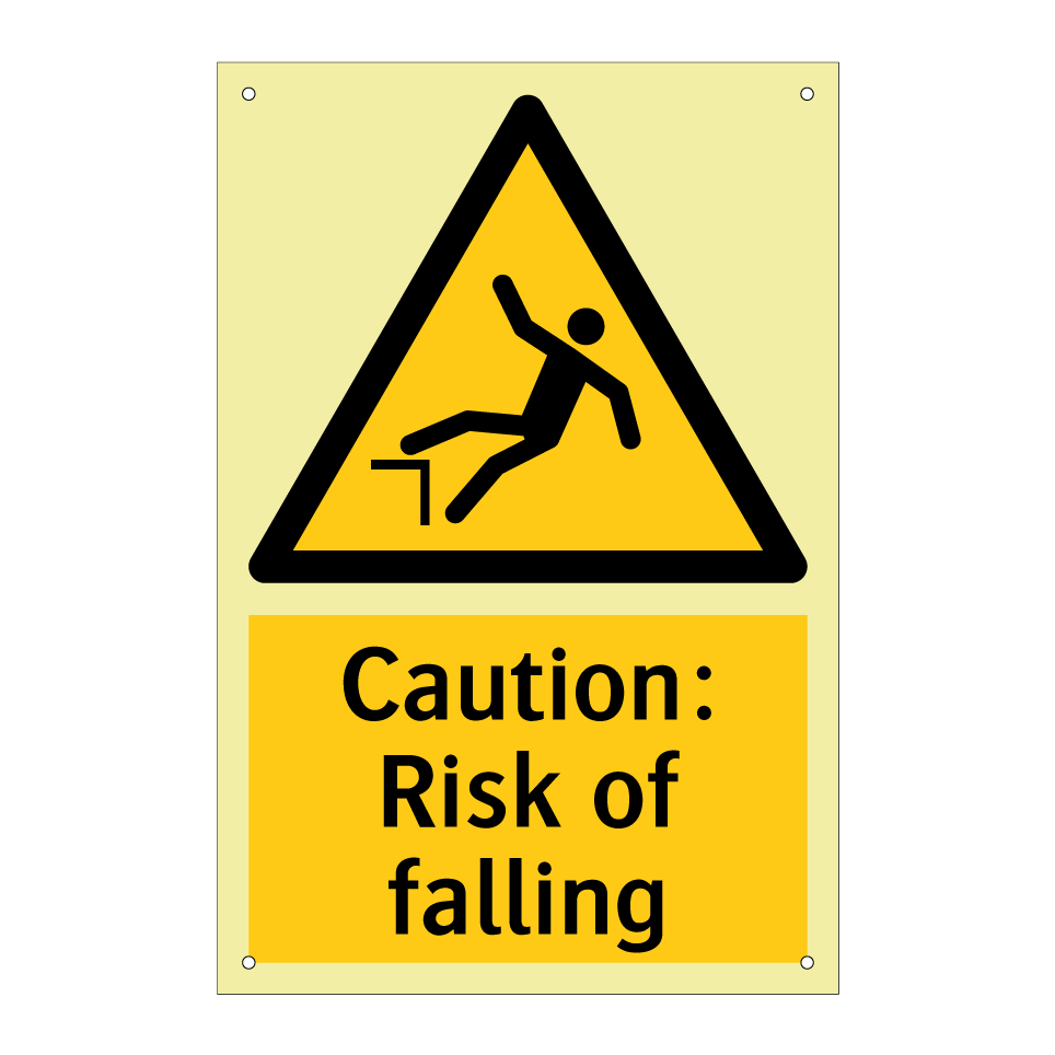 Caution: Risk of falling