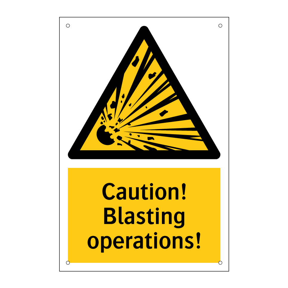 Caution! Blasting operations!