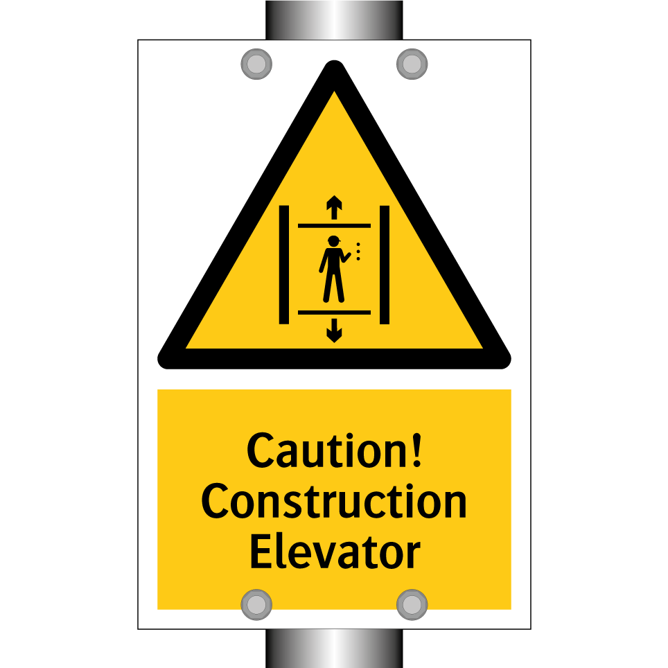 Caution! Construction Elevator