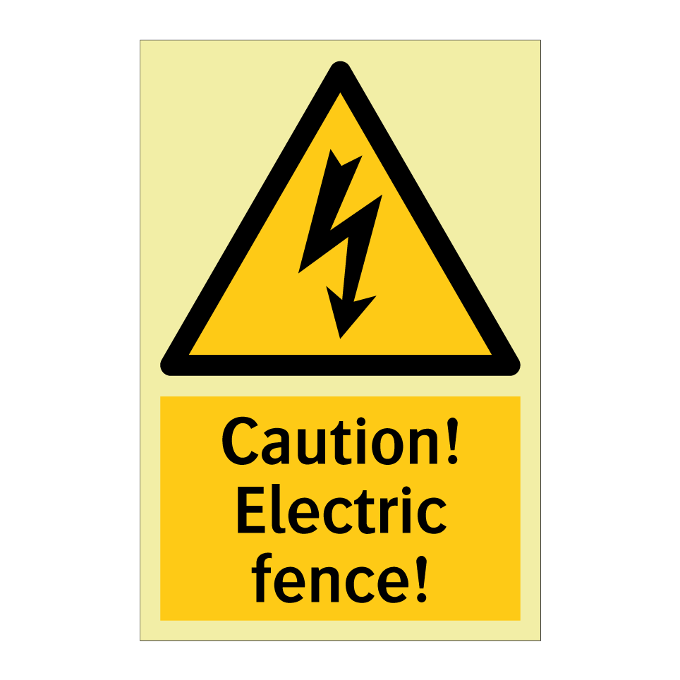 Caution! Electric fence!