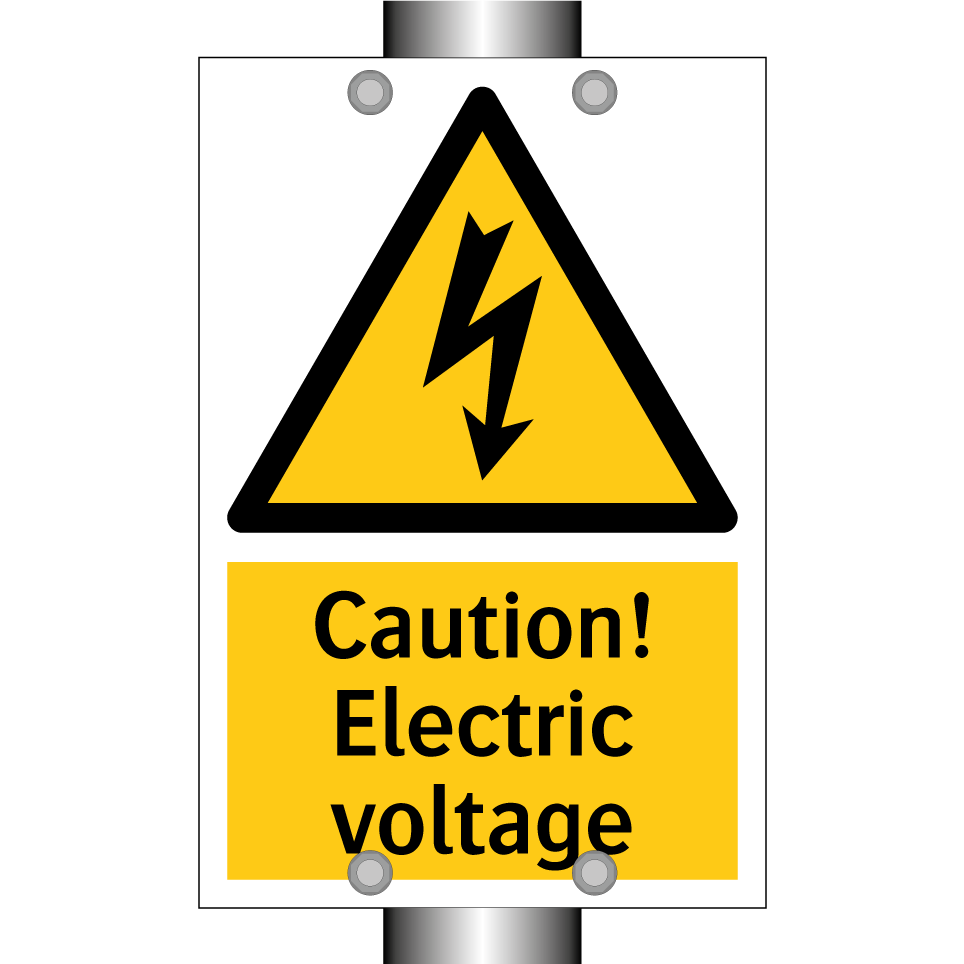 Caution! Electric voltage