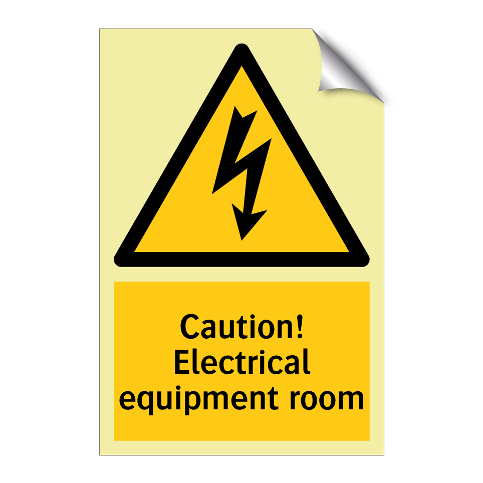 Caution! Electrical equipment room