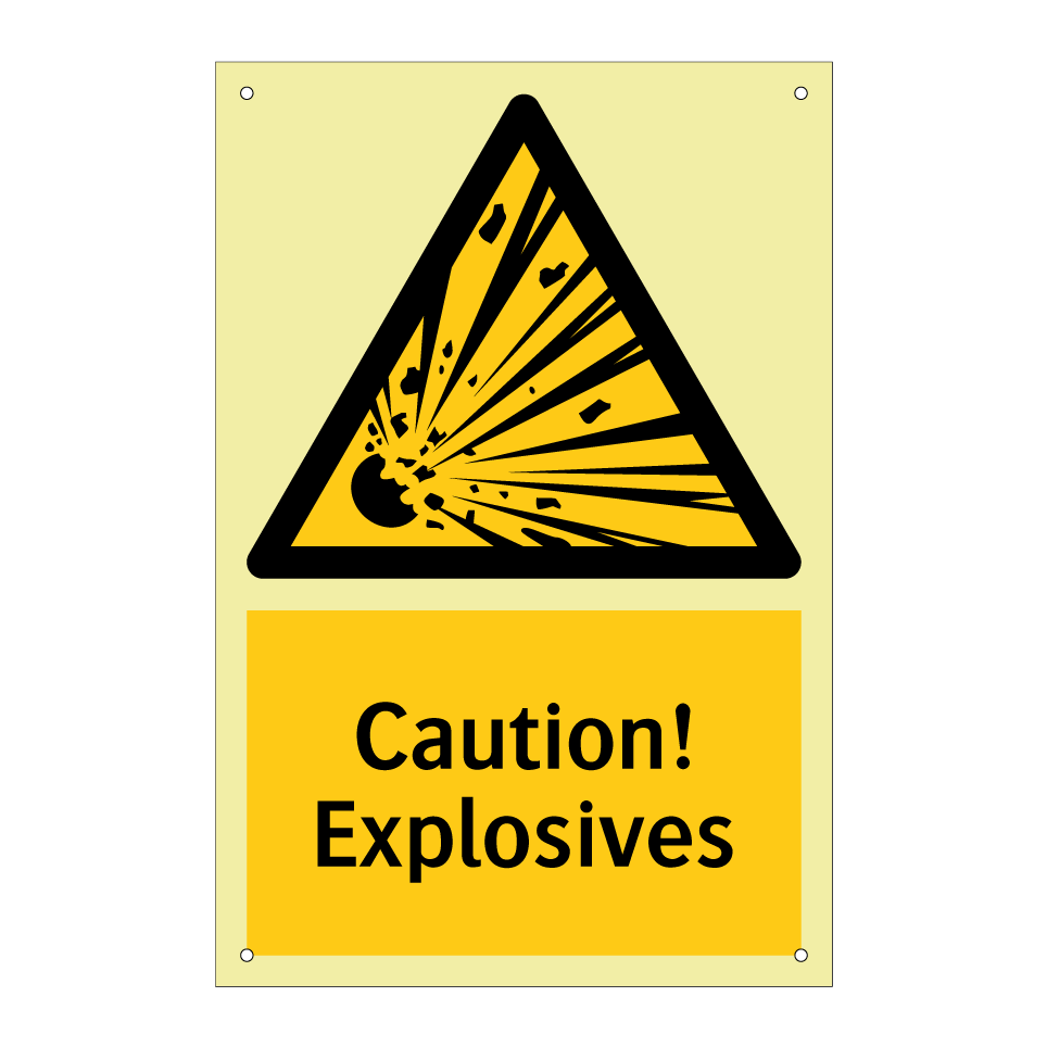 Caution! Explosives