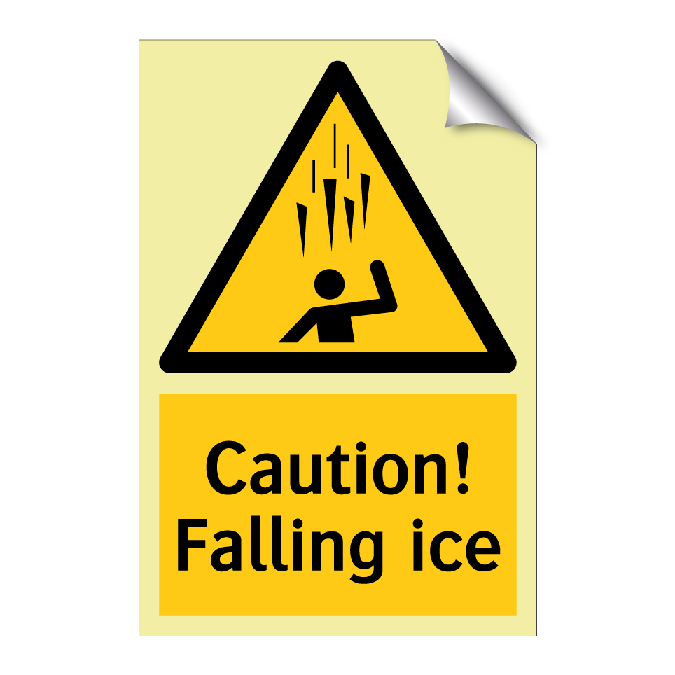 Caution! Falling ice