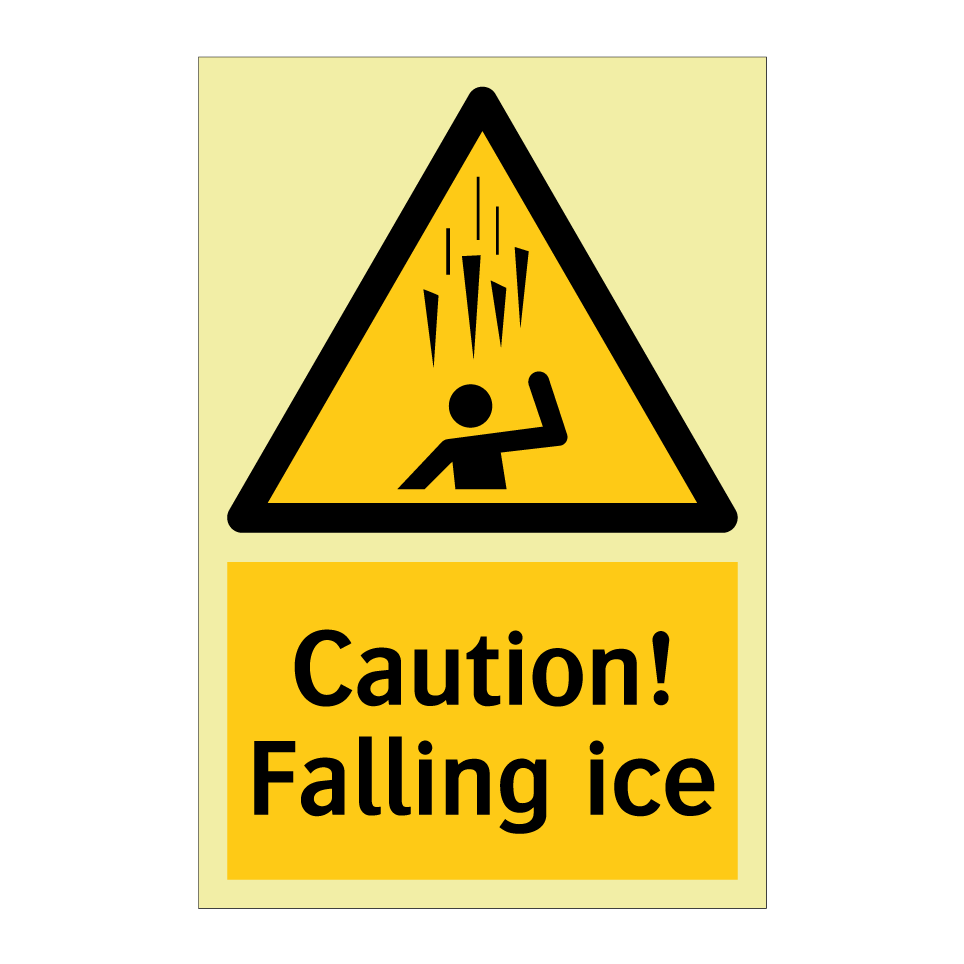 Caution! Falling ice