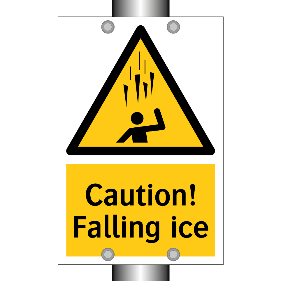 Caution! Falling ice