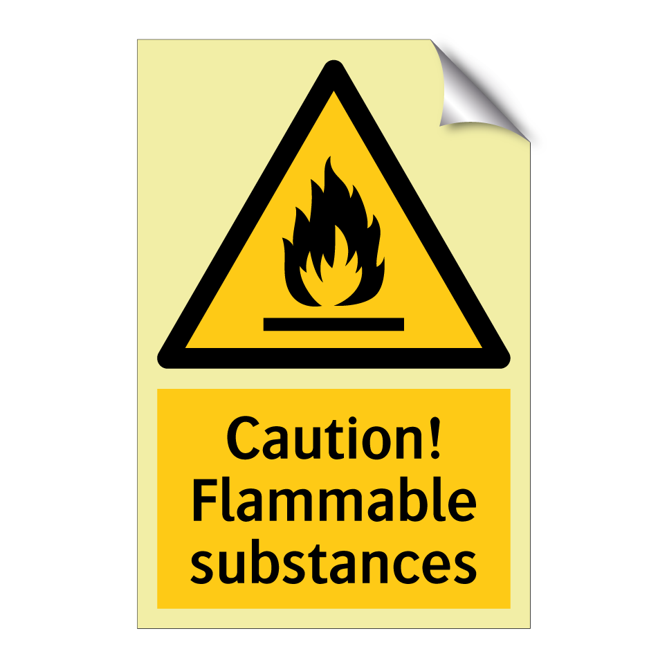 Caution! Flammable substances