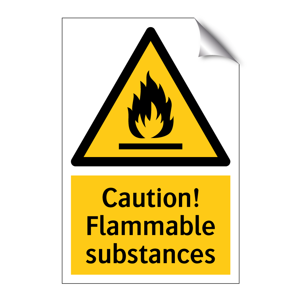 Caution! Flammable substances