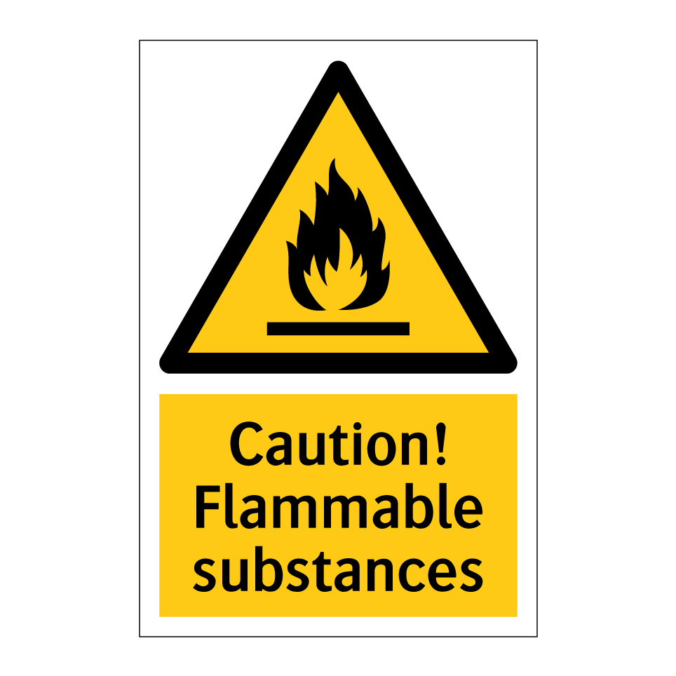 Caution! Flammable substances